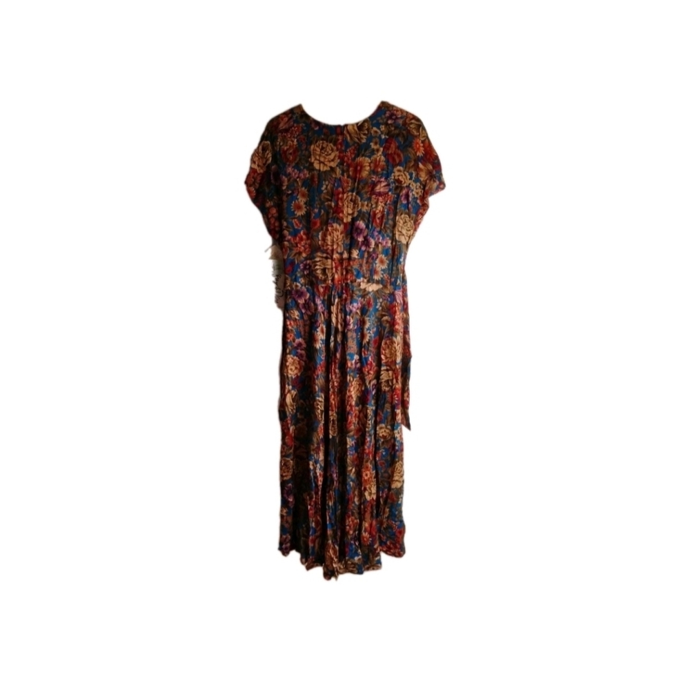 VTG Jeffrey & Dara By Linda Hutley NWT Floral Dress Size 15/16 Retro Deadstock - Picture 3 of 16